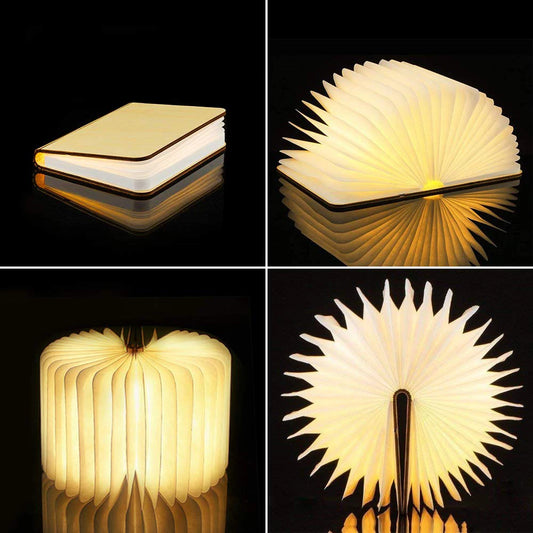 Lumina folding book lamp